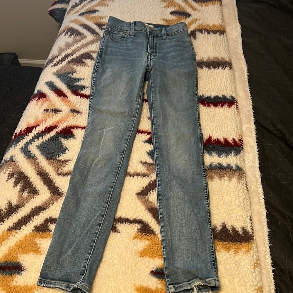 Madewell 10” High Rise Skinny Jeans Light Wash